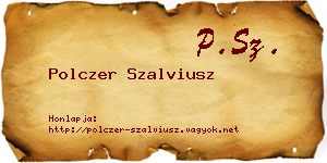 Polczer Szalviusz névjegykártya